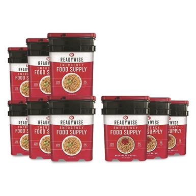 ReadyWise Emergency Food Supply Breakfast & Entree Pack, 1,080 Servings