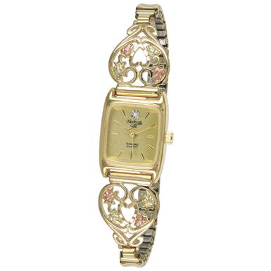 Women's Coleman® Black Hills Gold 10K Gold Heart Watch - 217170 ...