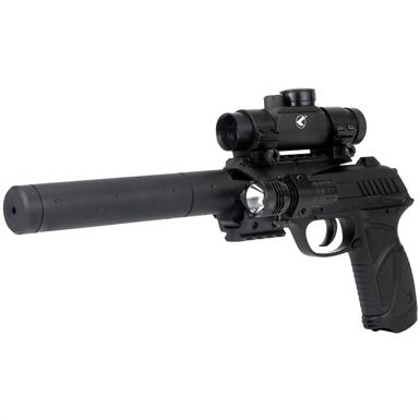 Gamo® PT - 85 Blowback Tactical CO2 Air Pistol with Red Laser, RGB Dot ...