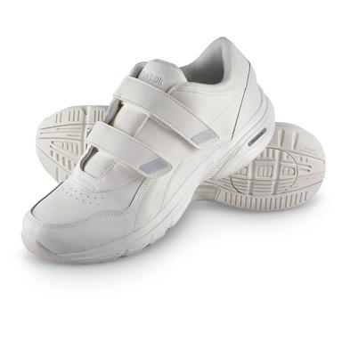 reebok white velcro shoes