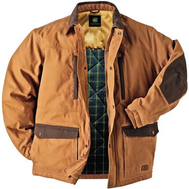 John Deere® 3M Thinsulate™ Insulated Duck Barn Coat, Brown - 220288 ...