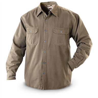 Dakota Grizzly® Walt Fleece - lined Shirt Jacket, Tan - 222436, Shirts ...
