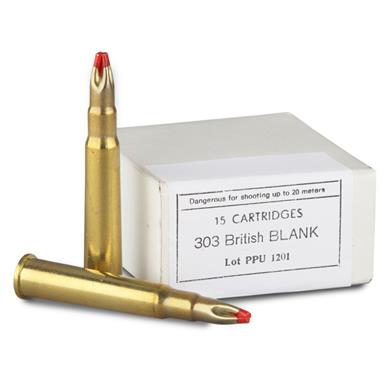 PPU, .303 British, Extended Blank Ammo, 15 Rounds