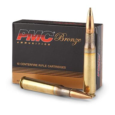 PMC Bronze, .50 BMG, FMJ-BT, 660 Grain, 10 Rounds