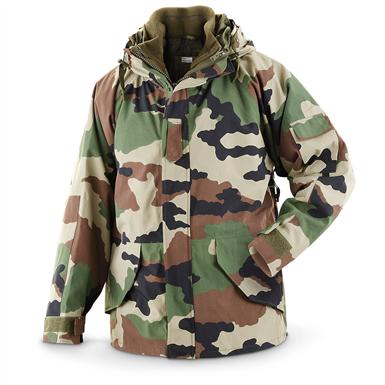 French Mil. - style Waterproof Parka, CCE Camo - 223106, Insulated ...