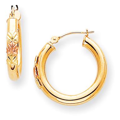 Black Hills Gold 10k Hoop Earrings 223285 Jewelry At Sportsman S Black Hills Gold 10k Hoop Earrings