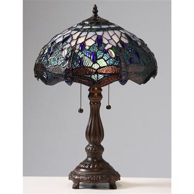 Tiffany Style 2 Light Blue Dragonfly Table Lamp 224747 Tiffany Style 2 Light Blue Dragonfly Table Lamp