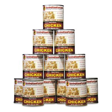 Survival Cave Case of Canned Chicken, 108 Serving