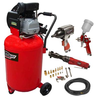 S Dway 20 Gallon Vertical Air Compressor With Air Tool Kit S Dway 20 Gallon Vertical Air Compressor With Air Tool Kit
