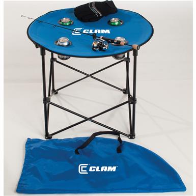 Clam Quick-pack Large Round Table with Case