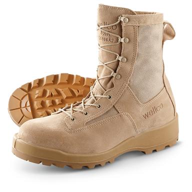Military - style Wellco® HW V - Trax® Combat Boots, Tan - 230115 ...