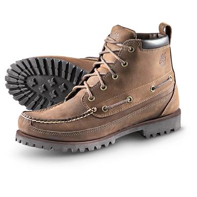 Men's Timberland® 5 - eyelet Moc - toe Chukka Boots, Brown - 230288 ...