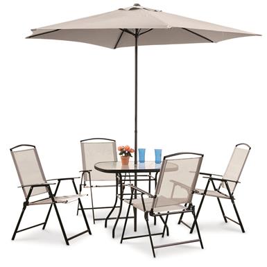 Castlecreek Complete Patio Dining Set 6 Pieces 232291 Castlecreek Complete Patio Dining Set 6 Pieces
