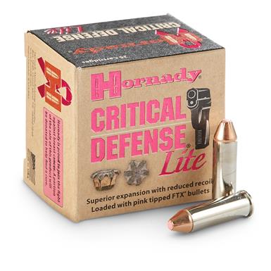 Hornady Critical Defense Lite, .38 Special, FTX, 90 Grain, 25 Rounds