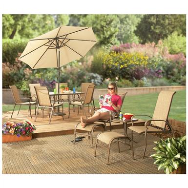 Lazy Susan With Ice Gl 214700 Patio Furniture At Sportsman S Castlecreek Mesa Patio Dining Set 225 Lb Capacity
