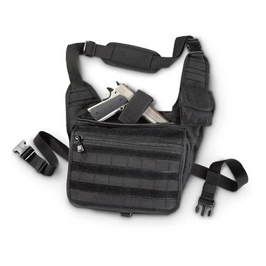 Fox Tactical Messenger Bag 235815 Conceal Carry At Sportsman S Fox Tactical Messenger Bag Black 960 Cu In Capacity