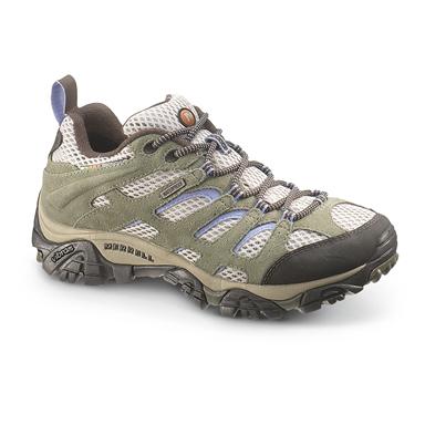 shoes merrell hiking dusty moab olive waterproof low ventilator