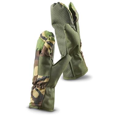 British Military Surplus Mittens, DPM Camo, Used