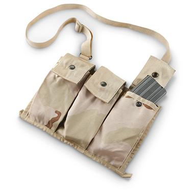U.S. Military Surplus 6 Magazine Bandolier, Used