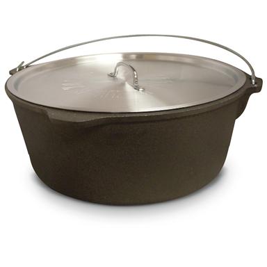 24 Quart Cast Iron Dutch Oven 283847 Cast Iron At Sportsman S Guide   283847 Ts 