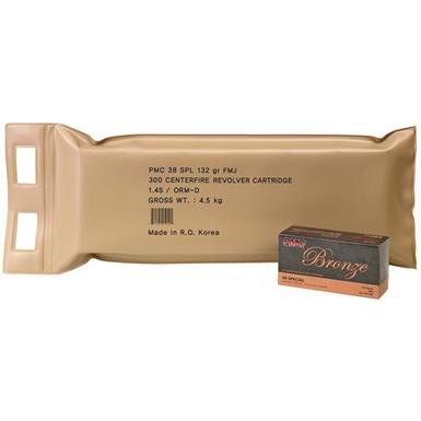 PMC Bronze Battle Pack, .38 Special, FMJ, 132 Grain, 300 Rounds