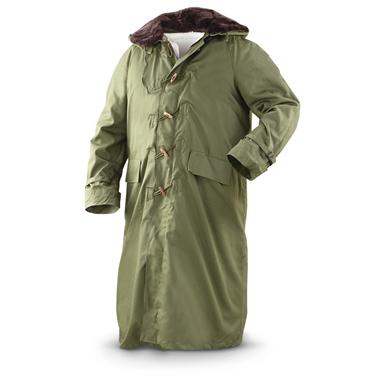 New Italian Military Surplus Quilted Parka, Olive Drab - 293905 ...