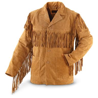 Guide Gear® Western Fringe Jacket, Tan - 294729, Insulated Jackets ...