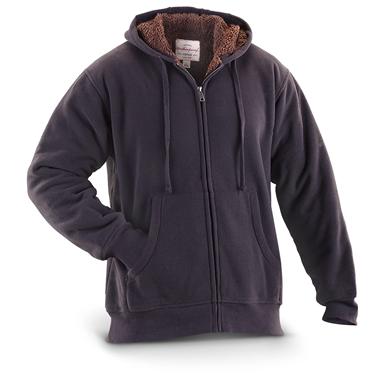 Weatherproof® Vintage Sherpa-lined Fleece Hoodie - 296553, Sweatshirts ...