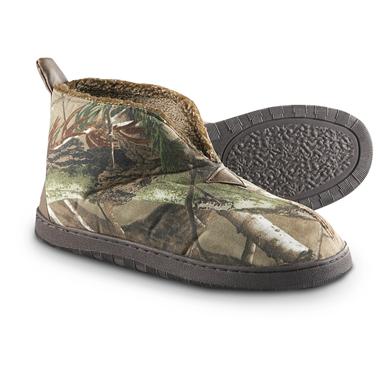 Men's Guide Gear Textile Slip-on Booties, Realtree All-Purpose Camo ...