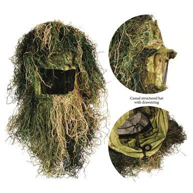 Red Rock Outdoor Gear Woodland Camo Ghillie Suit, 5 Piece