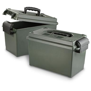 HQ ISSUE .50 Caliber Ammo Cans, 2 Pack