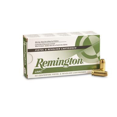 Remington UMC, .40 S&W, MC, 165 Grain, 50 Rounds