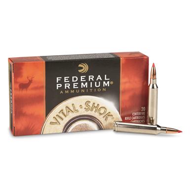 Federal Premium Vital-Shok, 7mm Remington Magnum, NBT Hunting, 150 Grain, 20 Rounds