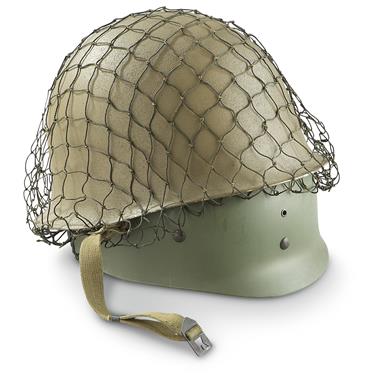 Belgian Military Surplus Steel Helmet, New