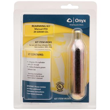 Onyx M-24 CO2 Manual Rearming Kit Inflatable PFD (Models 3001, 3100 & 3301)
