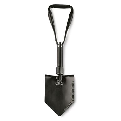 U.S. Military Surplus Tri-Fold Shovel with Carrier, Used