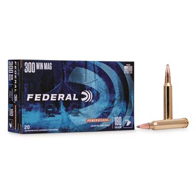 Federal Power-Shok, .300 Winchester Magnum, JSP, 180 Grain, 20 Rounds