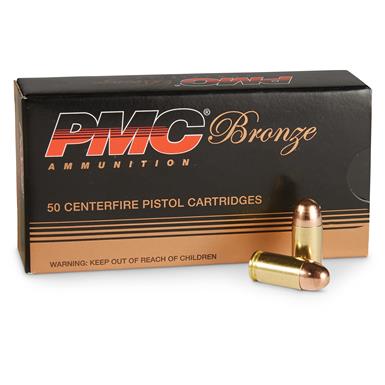 PMC Bronze, .380 ACP, FMJ, 90 Grain, 50 Rounds