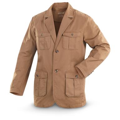 Guide Gear Twill Sport Coat, Tan - 579470, Uninsulated Jackets & Coats ...