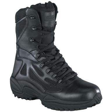 Men's Reebok® 8" Side Zip Stealth Tactical Boots, Black 