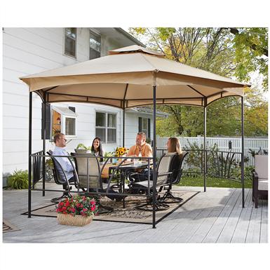 Castlecreek 13 X Double Roof Hexagon Patio Gazebo 581482 Loading Wish List