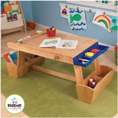 Kidkraft Art Table With Drying Rack Paper Roll And Storage Kidkraft Art Table With Drying Rack Paper Roll And Storage