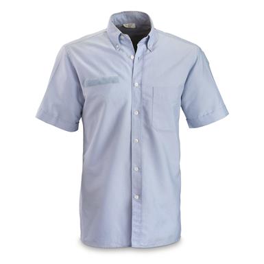French Military Surplus Short Sleeve Service Shirts, 3 Pack, New