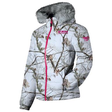 Women's FXR Puff Insulated Camo Jacket - 588802, Snowmobile Clothing at ...