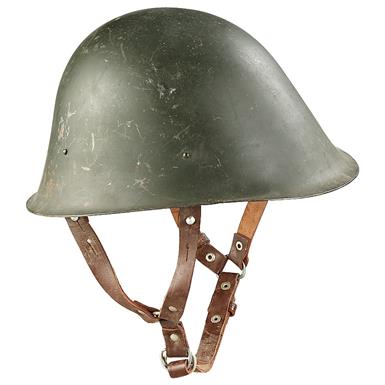 Romanian Military Surplus M73 Steel Helmet, Used