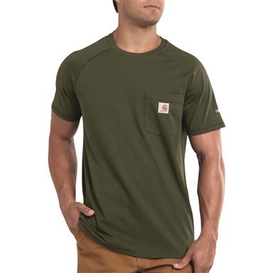 Carhartt Men's Force Cotton Delmont Short Sleeve Shirt