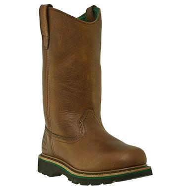 Women's John Deere Steel Toe Wellington Boots, Brown Walnut - 591372 ...