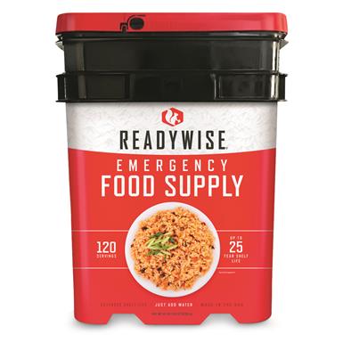 ReadyWise Entree Only Grab & Go Emergency Food Supply, 120 Servings