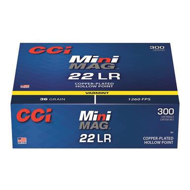 CCI Mini-Mag High Velocity Troy Landry Special Edition, .22LR, Plated LHP, 36 Grain, 300 Rounds