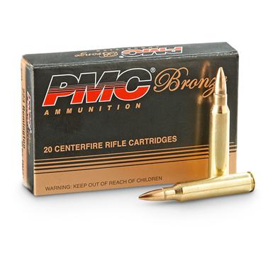 PMC Bronze, .223 Remington, FMJ-BT, 55 Grain, 1,000 Rounds